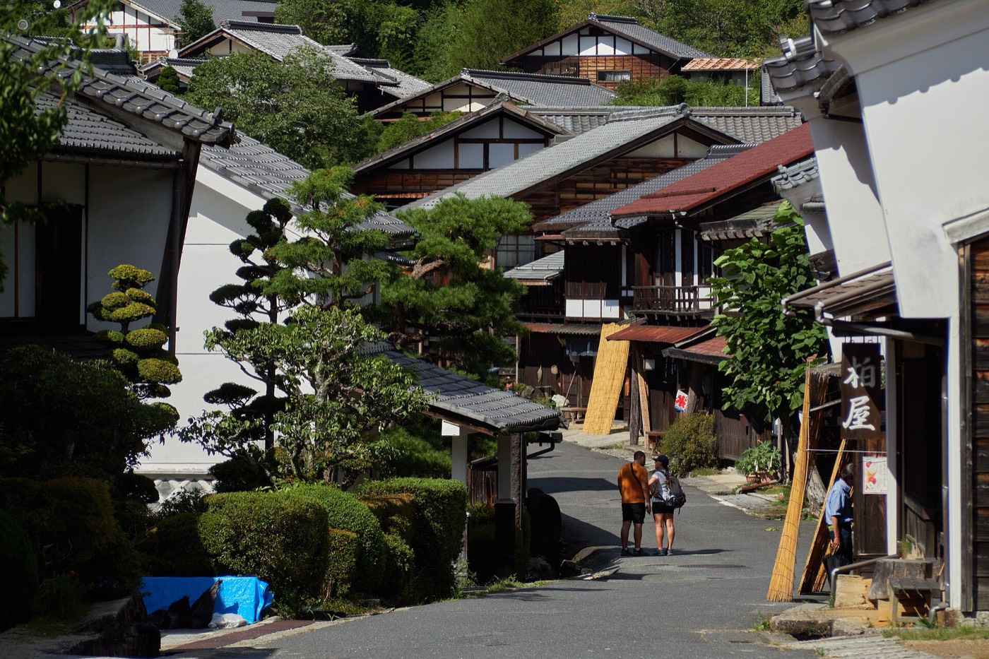 妻笼宿街景